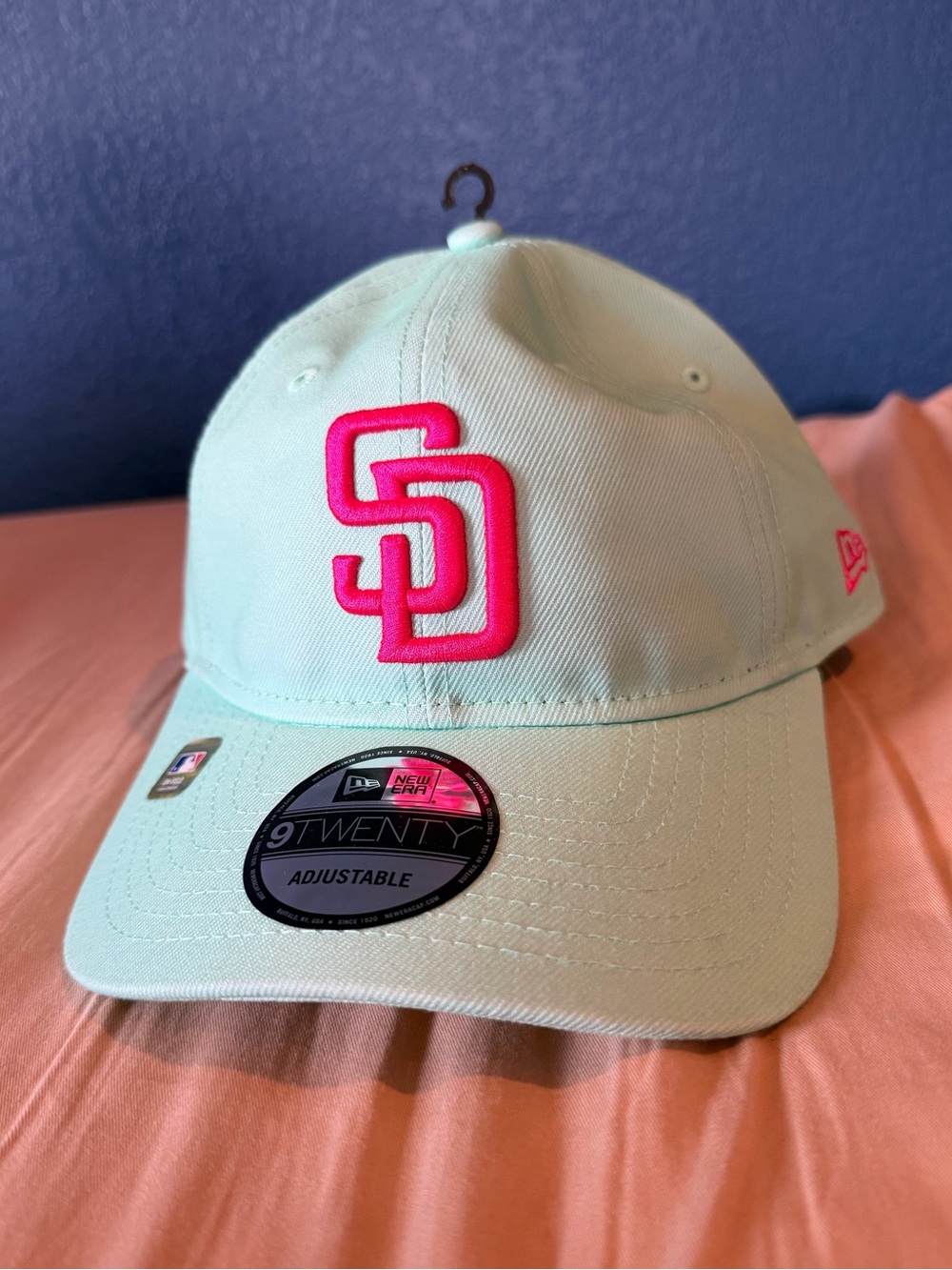 Kids New Era Mint Pink San Diego Padres Adjustable Cap